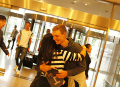 big hug with Tony.Tour of Beijing2012